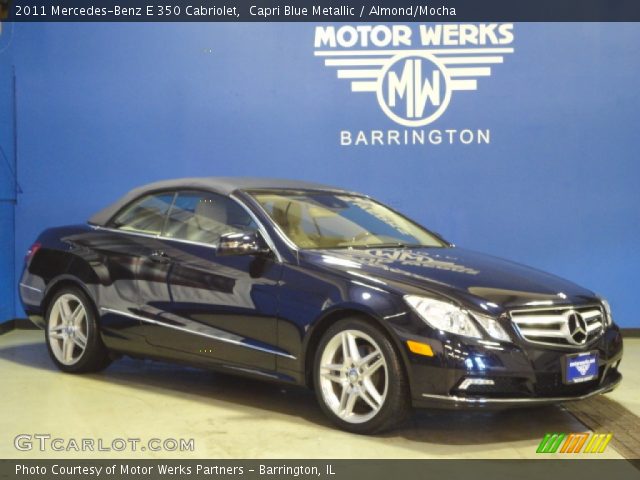 2011 Mercedes-Benz E 350 Cabriolet in Capri Blue Metallic