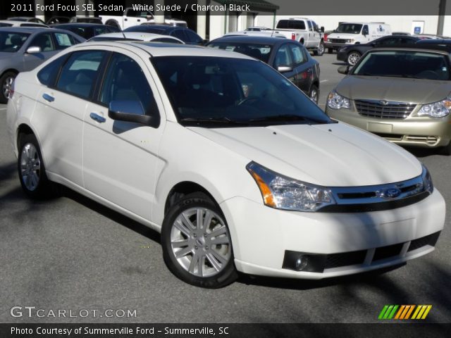 2011 Ford Focus SEL Sedan in White Suede