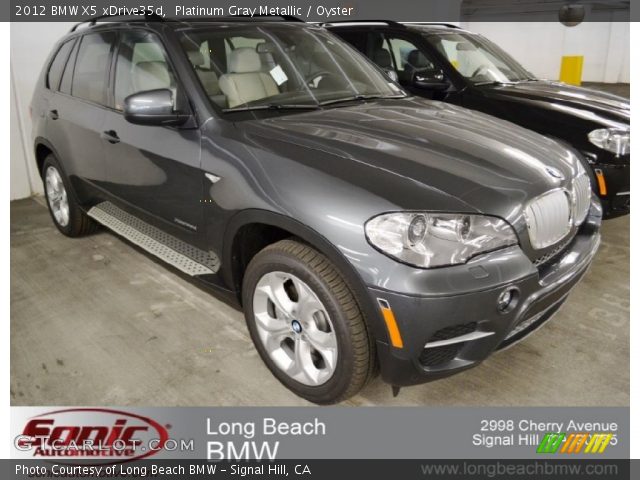 2012 BMW X5 xDrive35d in Platinum Gray Metallic