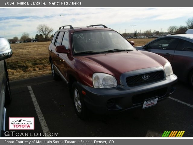 2004 Hyundai Santa Fe  in Merlot Red