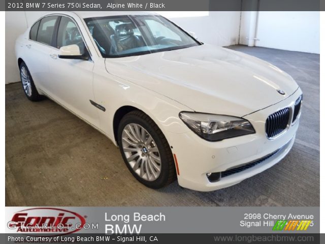 2012 BMW 7 Series 750i Sedan in Alpine White