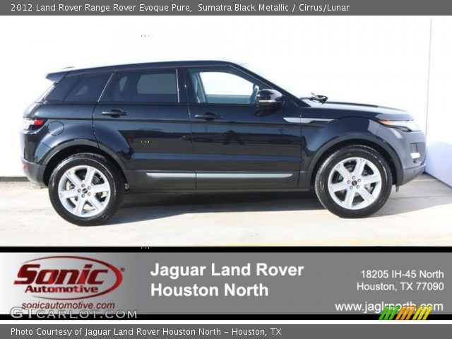 2012 Land Rover Range Rover Evoque Pure in Sumatra Black Metallic