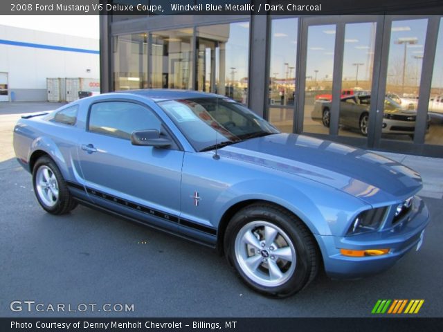2008 Ford Mustang V6 Deluxe Coupe in Windveil Blue Metallic