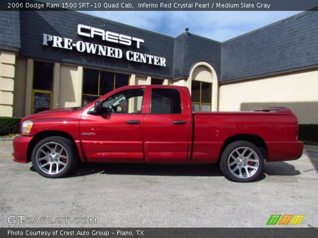 2006 Dodge Ram 1500 SRT-10 Quad Cab in Inferno Red Crystal Pearl
