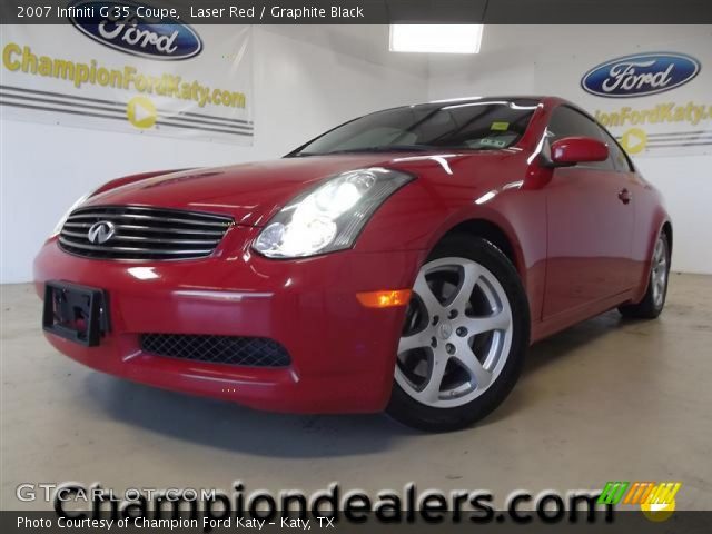 2007 Infiniti G 35 Coupe in Laser Red