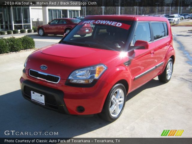 2010 Kia Soul + in Molten Red