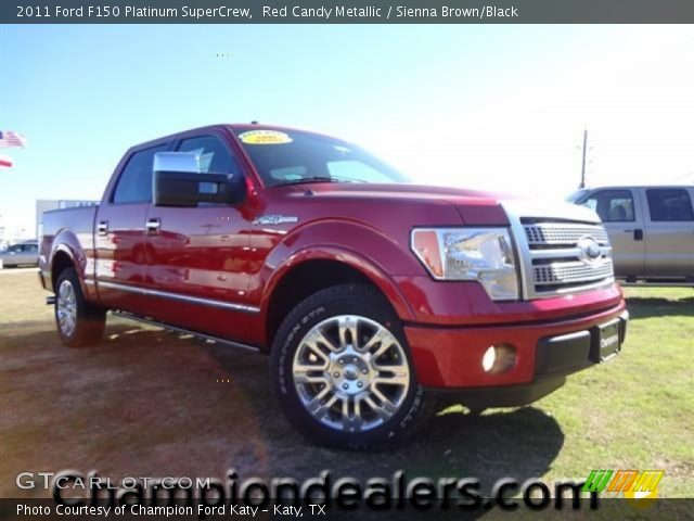 2011 Ford F150 Platinum SuperCrew in Red Candy Metallic