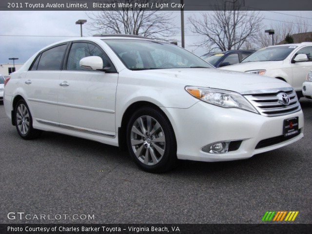2011 Toyota Avalon Limited in Blizzard White Pearl