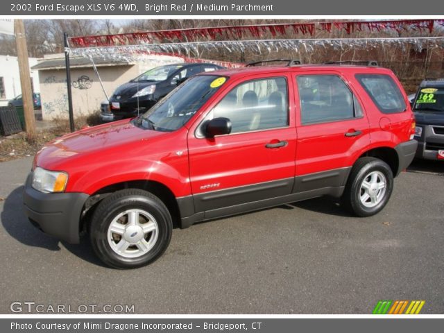 2002 Ford Escape XLS V6 4WD in Bright Red