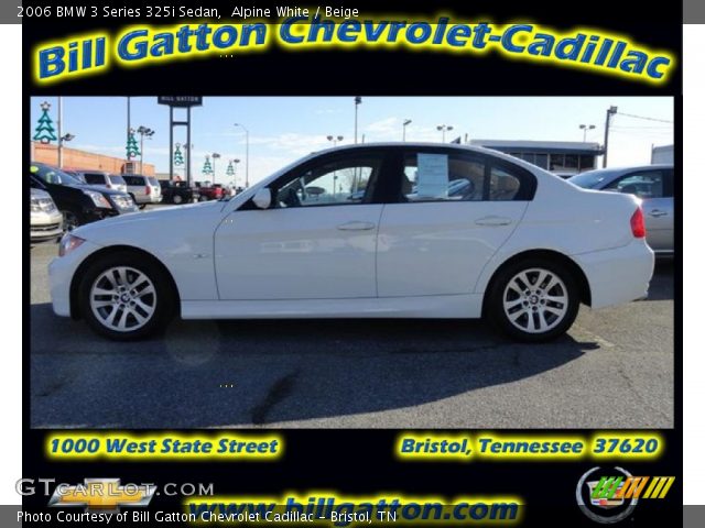 2006 BMW 3 Series 325i Sedan in Alpine White