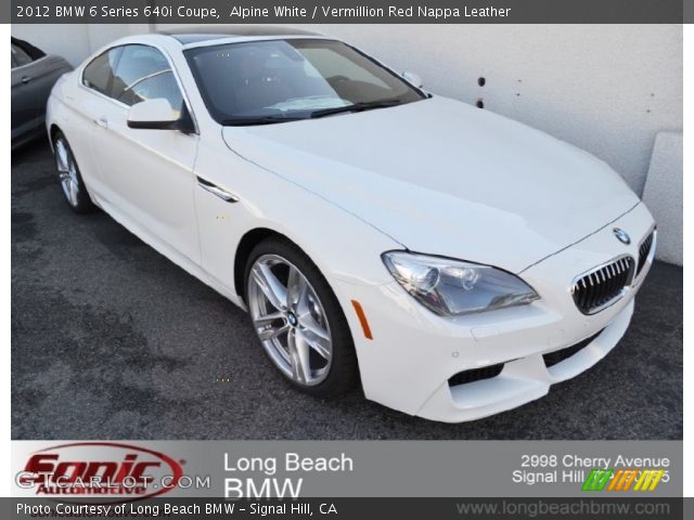 2012 BMW 6 Series 640i Coupe in Alpine White