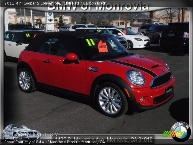 2011 Mini Cooper S Convertible in Chili Red