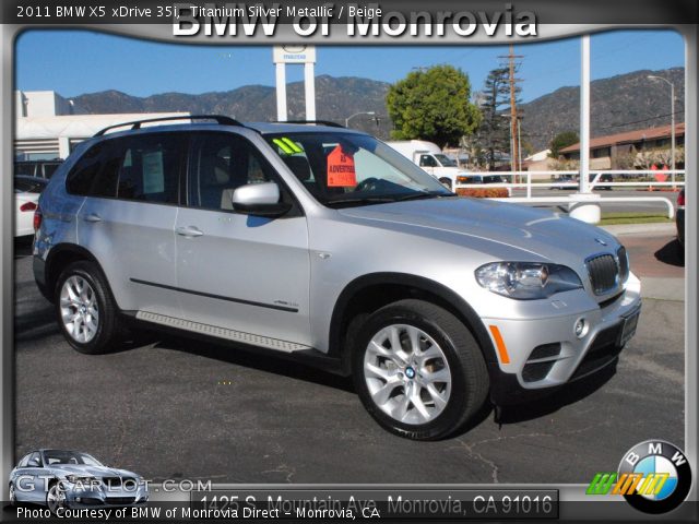 2011 BMW X5 xDrive 35i in Titanium Silver Metallic