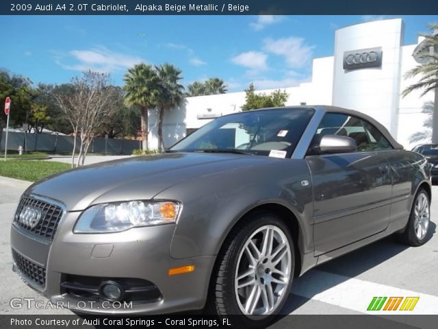 2009 Audi A4 2.0T Cabriolet in Alpaka Beige Metallic