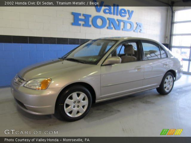 2002 Honda Civic EX Sedan in Titanium Metallic