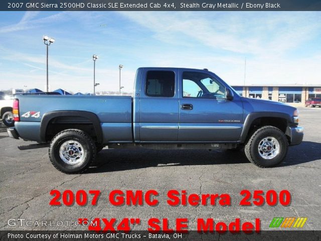 2007 GMC Sierra 2500HD Classic SLE Extended Cab 4x4 in Stealth Gray Metallic