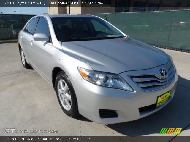2010 Toyota Camry LE in Classic Silver Metallic