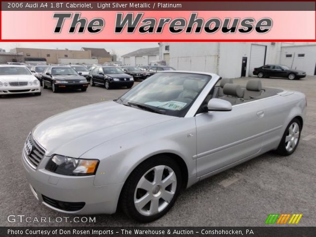 2006 Audi A4 1.8T Cabriolet in Light Silver Metallic