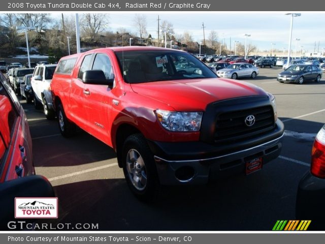 2008 Toyota Tundra Double Cab 4x4 in Radiant Red