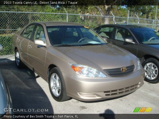 2003 Toyota Camry LE in Desert Sand Mica