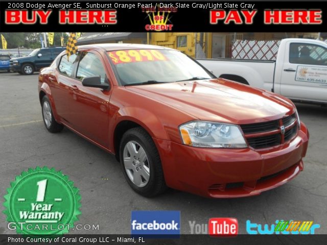 2008 Dodge Avenger SE in Sunburst Orange Pearl