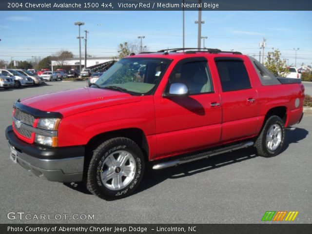 2004 Chevrolet Avalanche 1500 4x4 in Victory Red