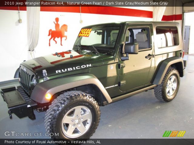 2010 Jeep Wrangler Rubicon 4x4 in Natural Green Pearl