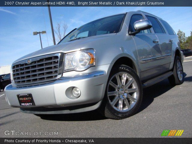 2007 Chrysler Aspen Limited HEMI 4WD in Bright Silver Metallic