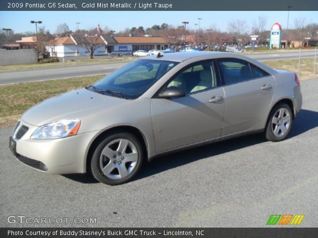 2009 Pontiac G6 Sedan in Gold Mist Metallic