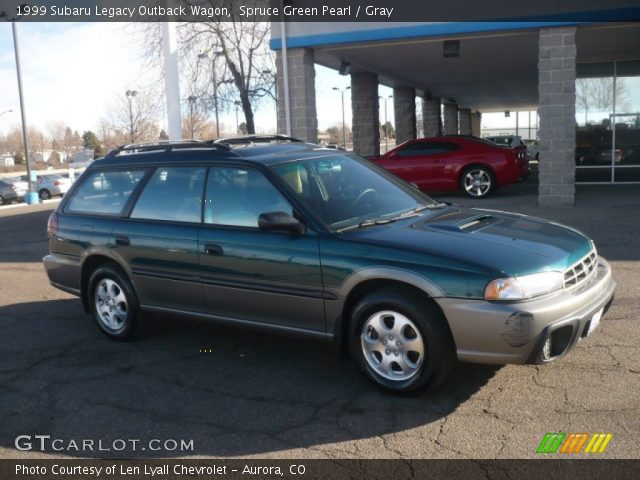 1999 Subaru Legacy Outback Wagon in Spruce Green Pearl
