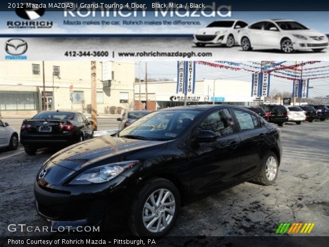 2012 Mazda MAZDA3 i Grand Touring 4 Door in Black Mica