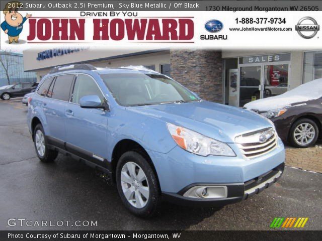 2012 Subaru Outback 2.5i Premium in Sky Blue Metallic