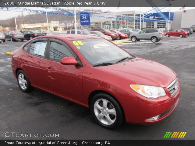 2008 Hyundai Elantra SE Sedan in Apple Red Pearl