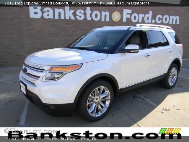 2012 Ford Explorer Limited EcoBoost in White Platinum Tri-Coat