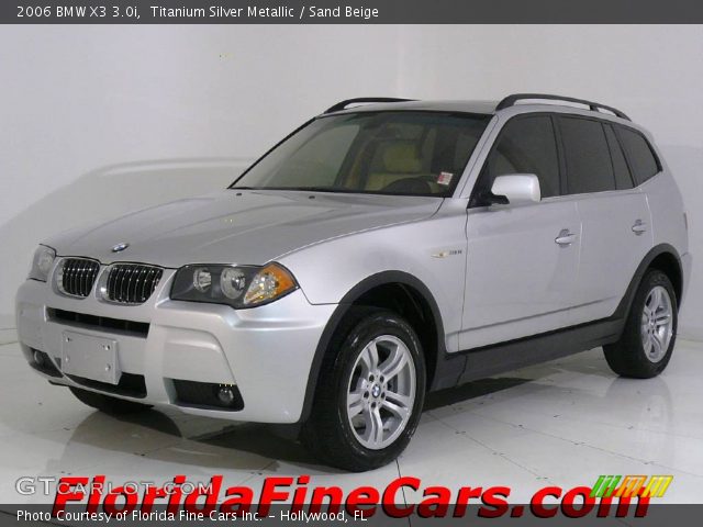 2006 BMW X3 3.0i in Titanium Silver Metallic