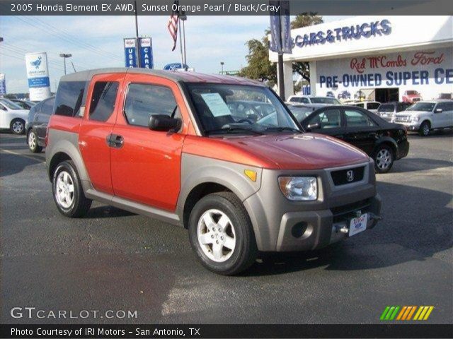 2005 Honda Element EX AWD in Sunset Orange Pearl
