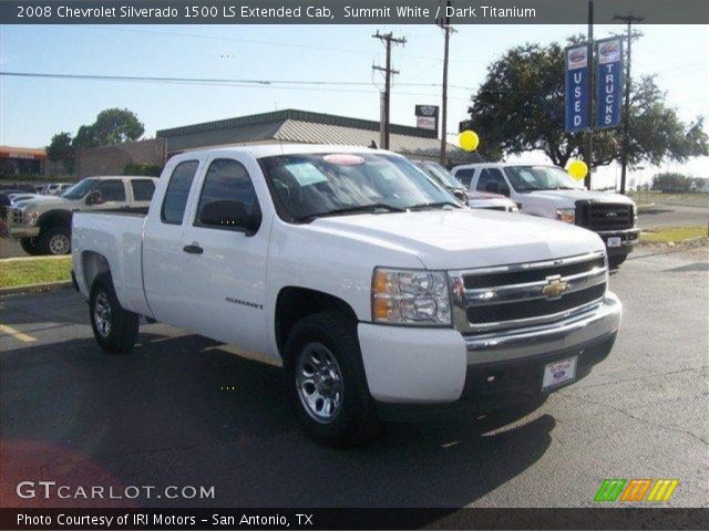 2008 Chevrolet Silverado 1500 LS Extended Cab in Summit White