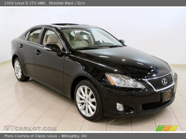 2009 Lexus IS 250 AWD in Obsidian Black