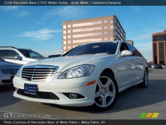 2008 Mercedes-Benz S 550 4Matic Sedan in Arctic White