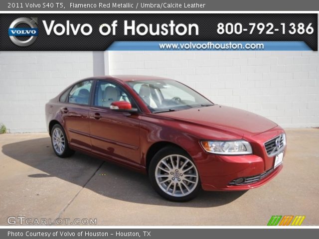 2011 Volvo S40 T5 in Flamenco Red Metallic