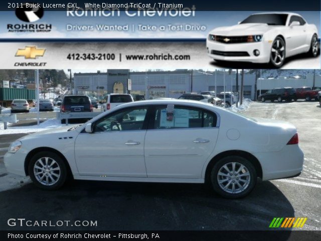 2011 Buick Lucerne CXL in White Diamond TriCoat