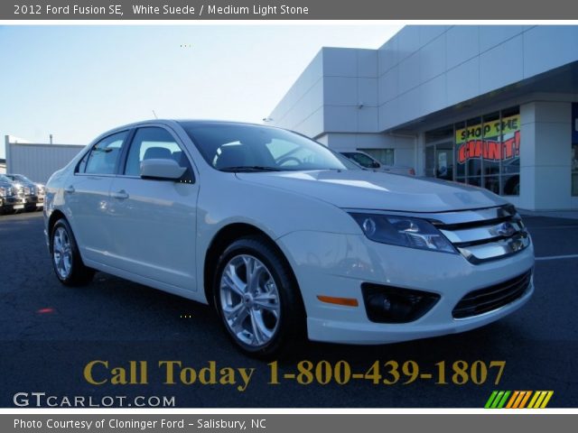 2012 Ford Fusion SE in White Suede
