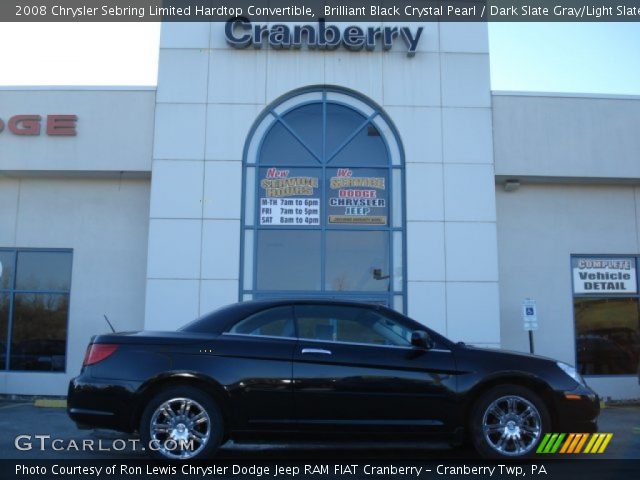 2008 Chrysler Sebring Limited Hardtop Convertible in Brilliant Black Crystal Pearl