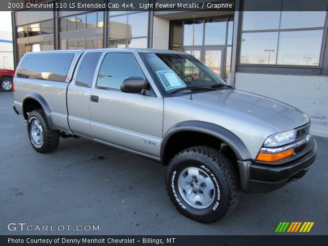 2003 Chevrolet S10 LS Extended Cab 4x4 in Light Pewter Metallic