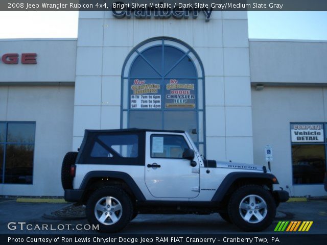 2008 Jeep Wrangler Rubicon 4x4 in Bright Silver Metallic