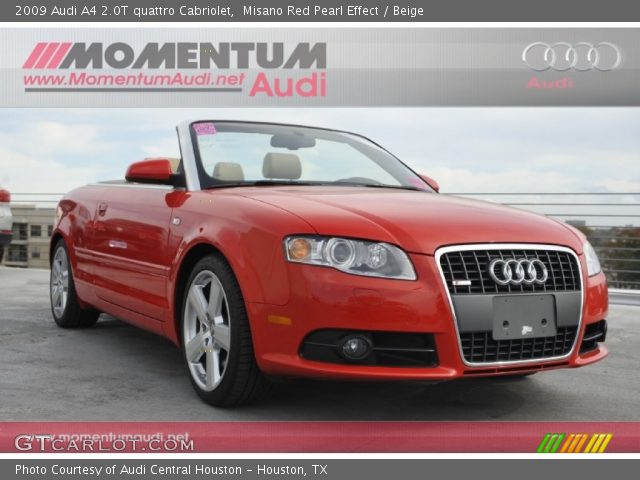 2009 Audi A4 2.0T quattro Cabriolet in Misano Red Pearl Effect