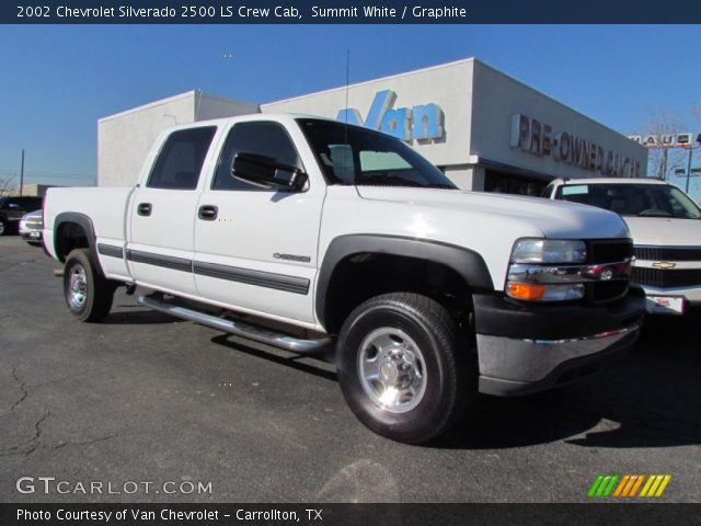 2002 Chevrolet Silverado 2500 LS Crew Cab in Summit White