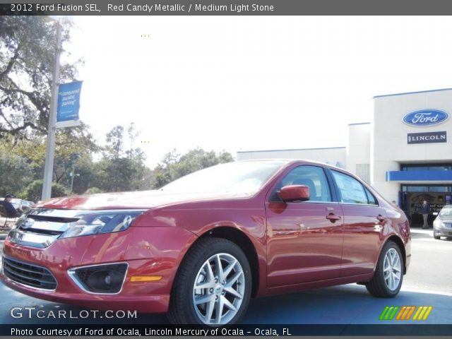 2012 Ford Fusion SEL in Red Candy Metallic