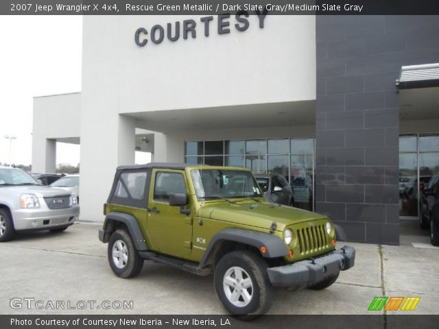 2007 Jeep Wrangler X 4x4 in Rescue Green Metallic