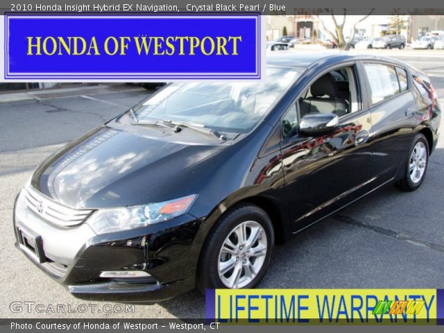 2010 Honda Insight Hybrid EX Navigation in Crystal Black Pearl